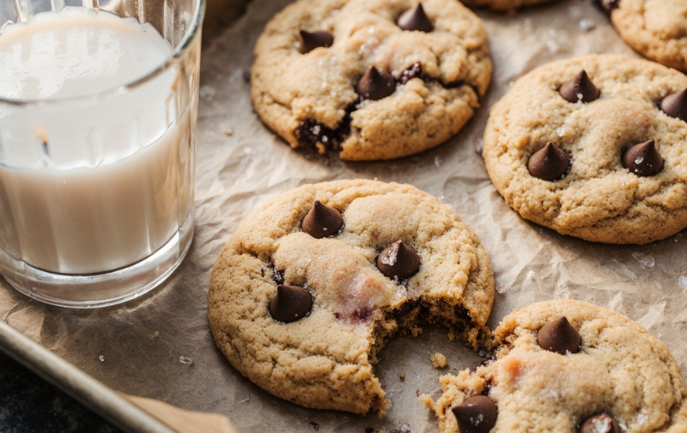 gluten and dairy free cookies fresh on tray
